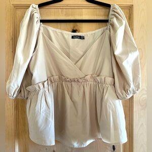 Boohoo maternity blouse
